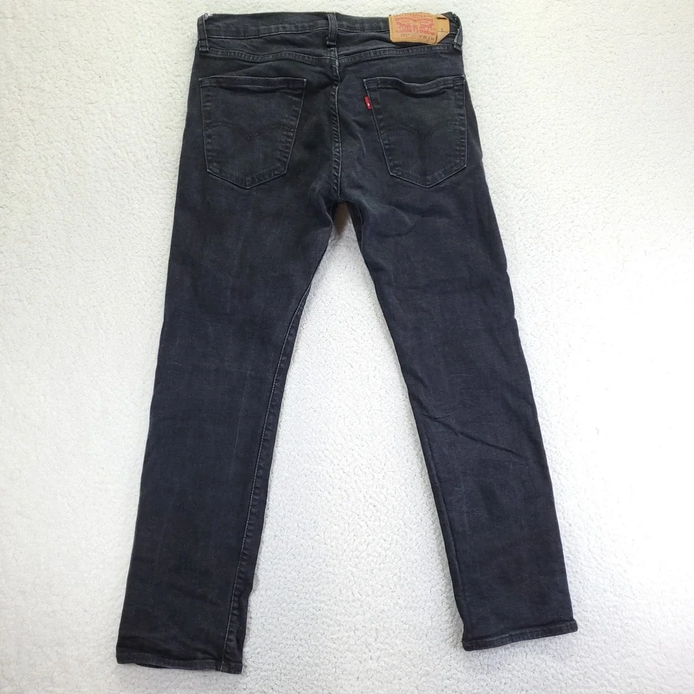 Levis 501 Original Fit Mens Black Straight Leg Button Fly Jeans 32x32 00501-0660